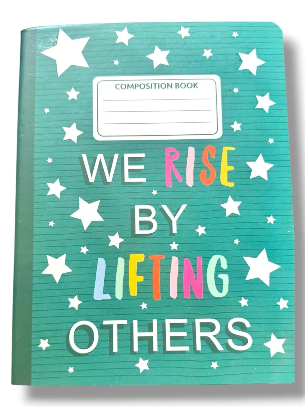 Composition Book Notebook - Teal and Pink Motivational Covers